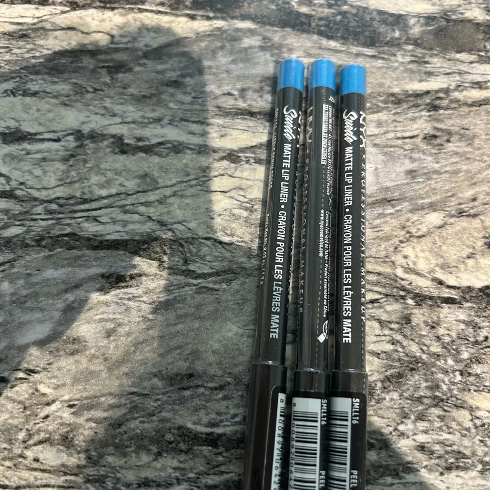 Lot of 3 NYX Professional Matte Lip Liner Little Denim Dress